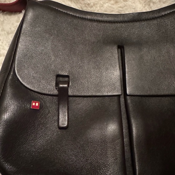 Vintage Bally Brown and Red Leather Shoulder Bag - Picture 10 of 12